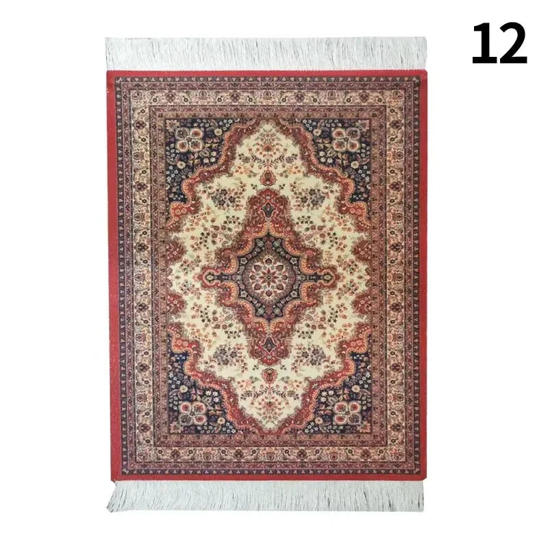 2-in-1 Orient-Accessoire „Persian Cup & Mouse“ – Gewebte Optik mit Retro-Fransen