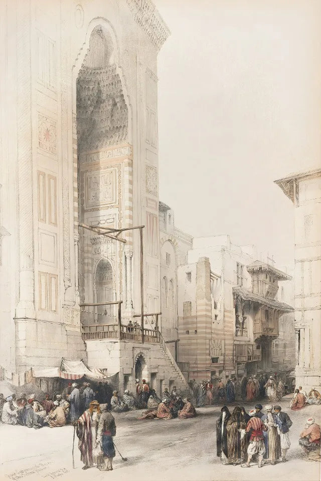 Moderne Aquarell-Landschaft – Minimalistische Leinwandkunst