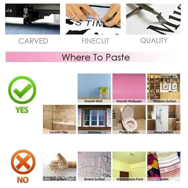 Islamisches-Wandtattoo: Modernes Vinyl-Dekor für alle Flächen