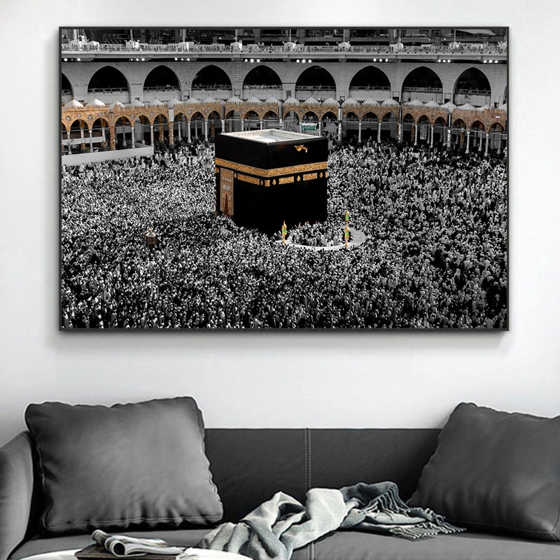 Moderne Arabische Kalligrafie – Horizontales Leinwandbild