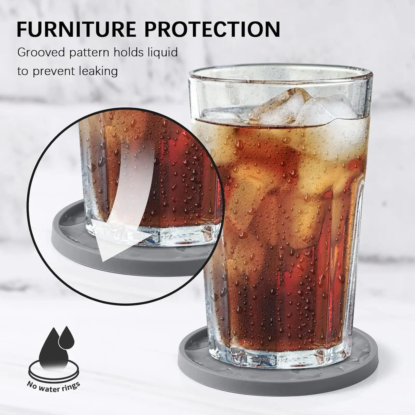 Silikon Auto-Untersetzer (Rund) im Modernen Stil