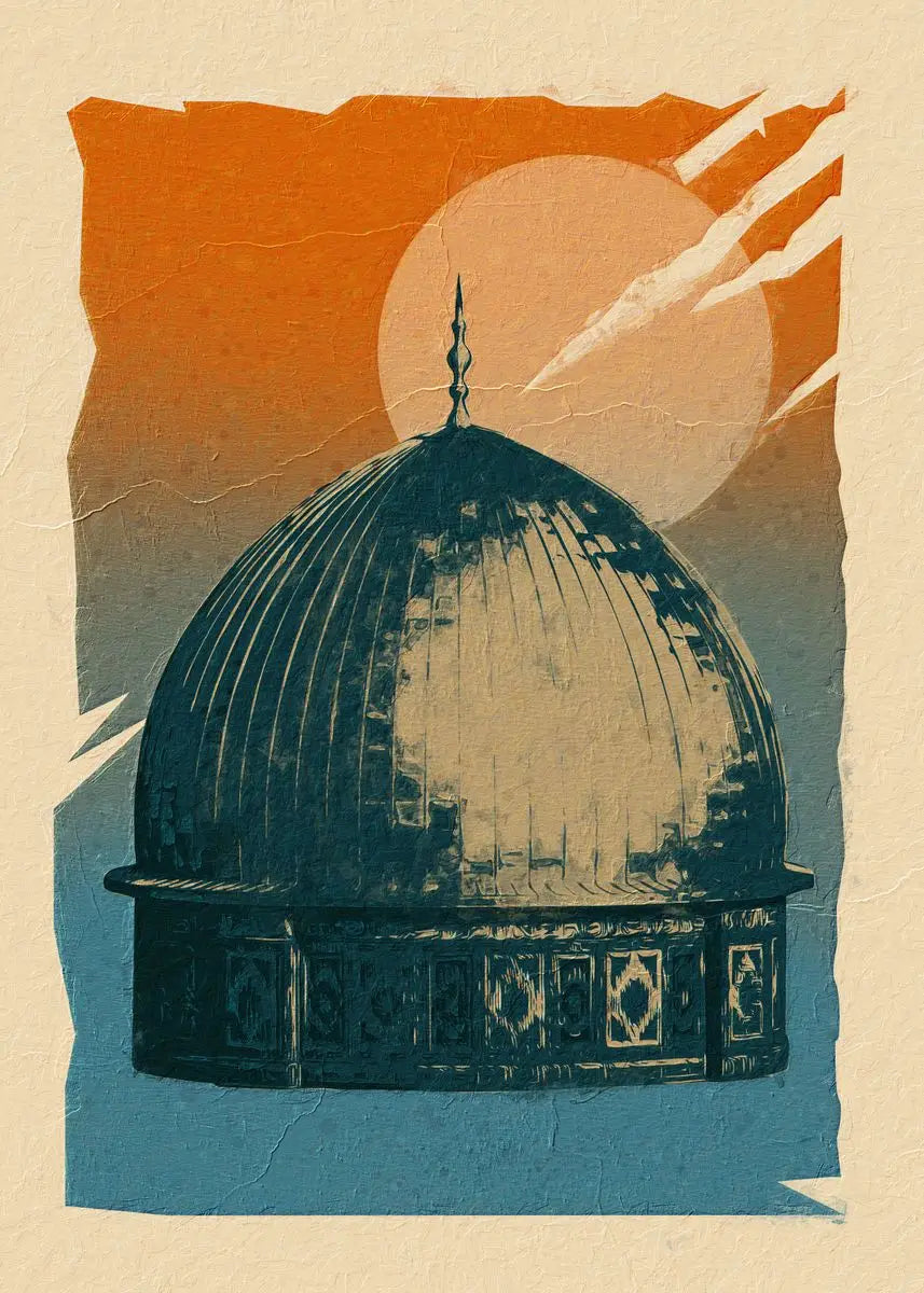 Moderne Aquarell-Landschaft