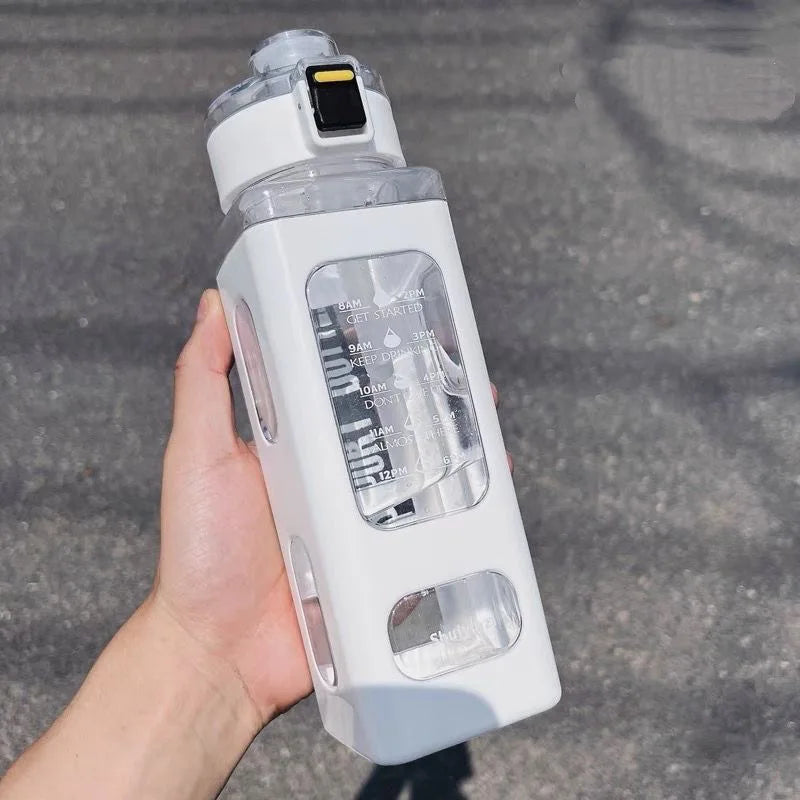 Kawaii Wasserflasche mit Strohhalm für Kinder & Erwachsene