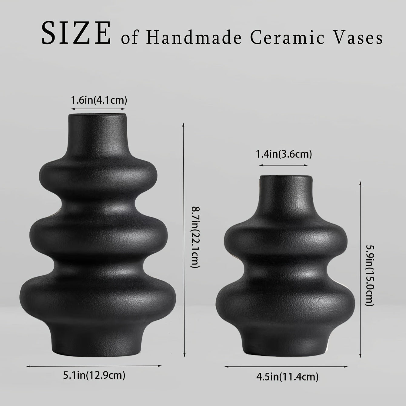 Spiral-Keramikvase im Boho-Stil