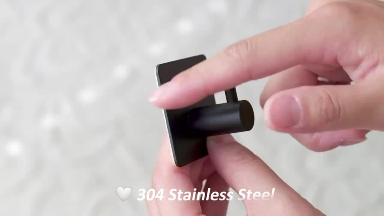 4er-Set Robuste Handtuch- & Bademantelhaken aus Edelstahl