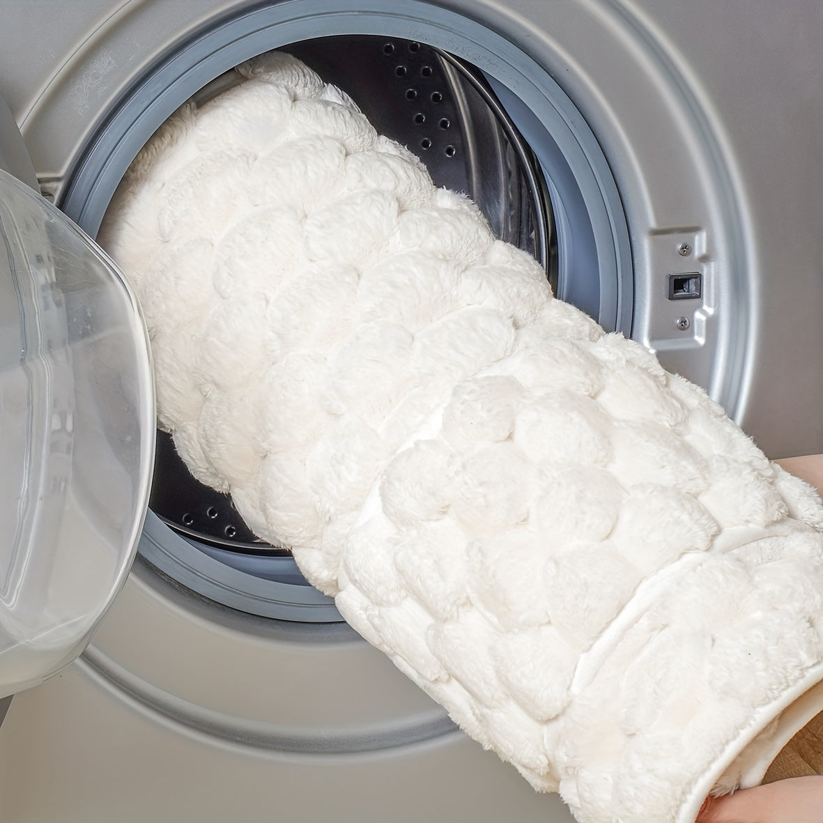 Memory Foam Badematte aus Flanell mit Langflor