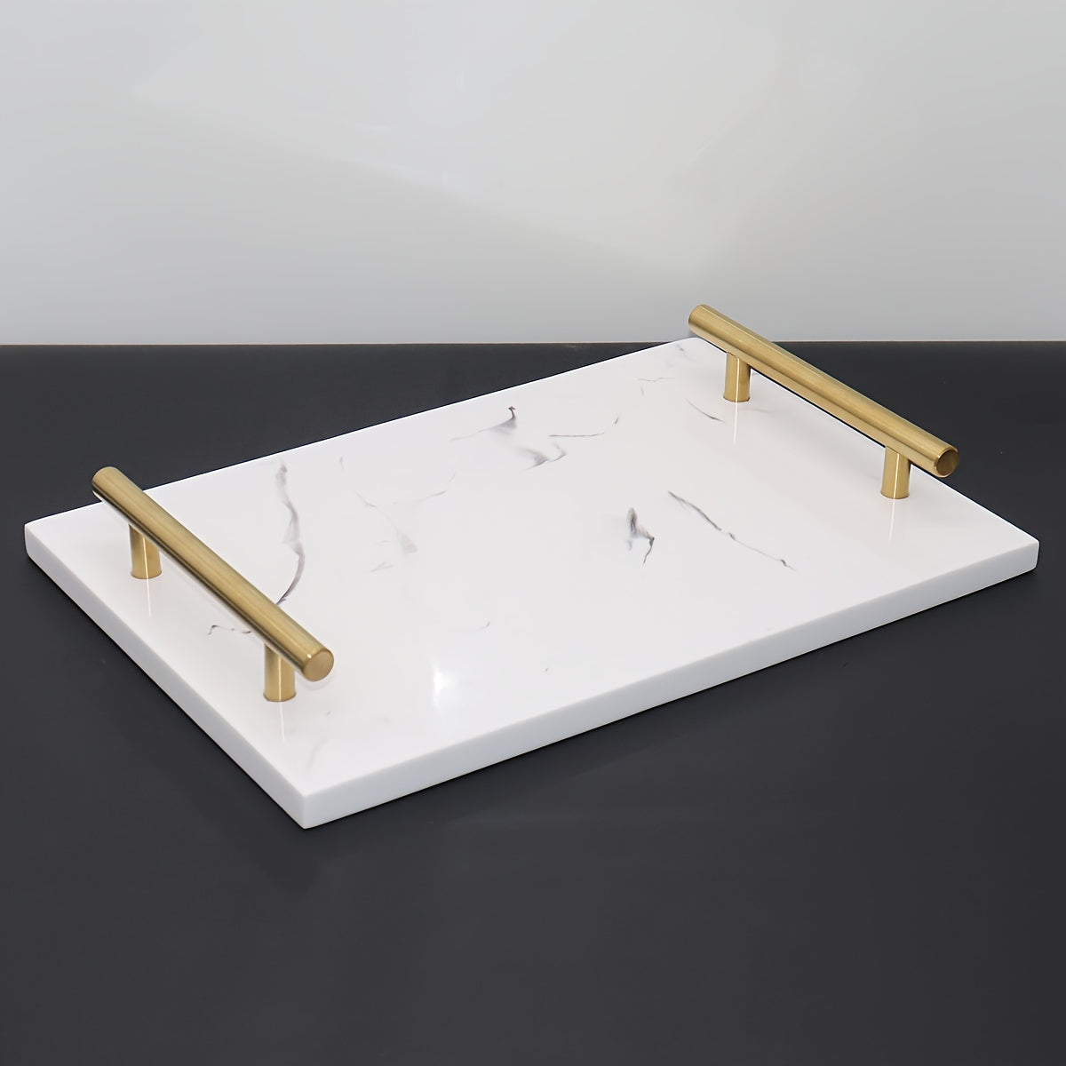 Mehrzweck-Ablage aus robustem Harz mit poliertem Finish