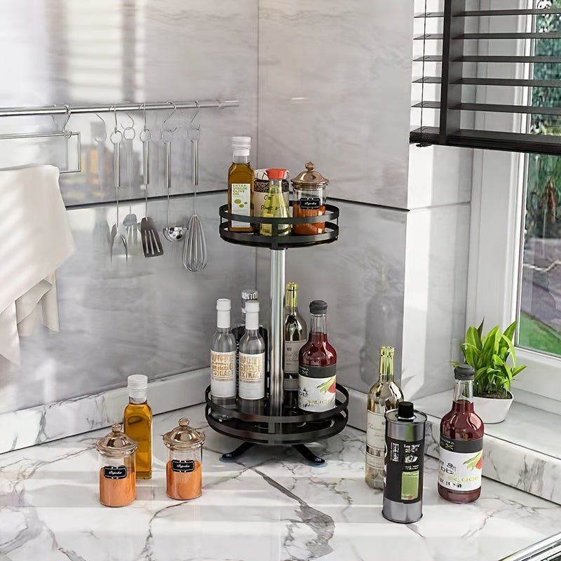 Rotierendes 2- oder 3-stöckiges Gewürzregal aus Metall