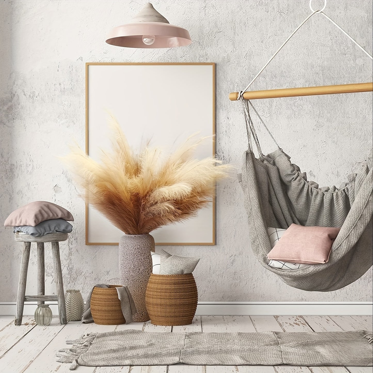 6er Set Künstliches Pampasgras (Boho-Stil)