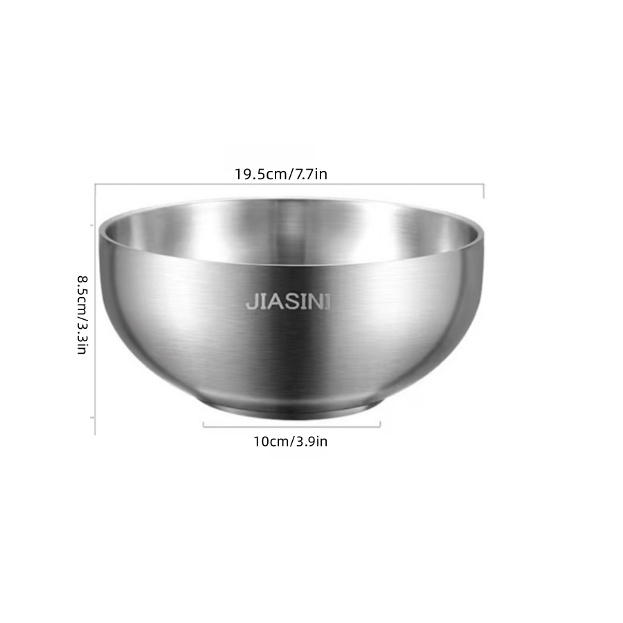 Großvolumige Isolierte Schüssel aus Edelstahl