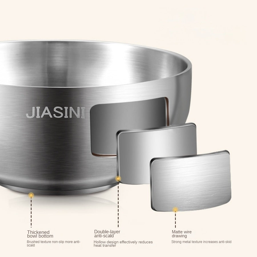 Großvolumige Isolierte Schüssel aus Edelstahl