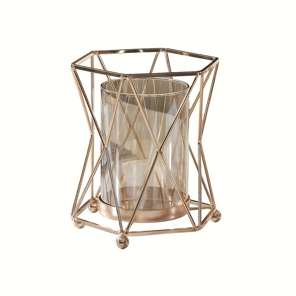 Elegante Blumenvase aus Eisenkunst