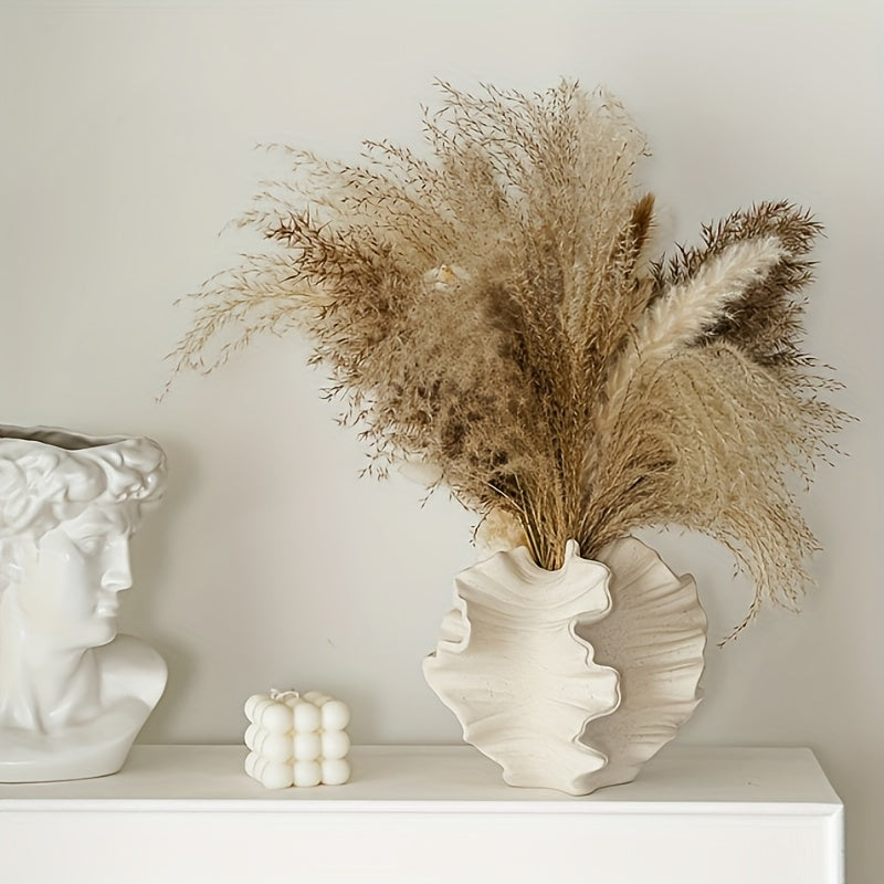 Europäische Zylindervase aus Weißer Keramik