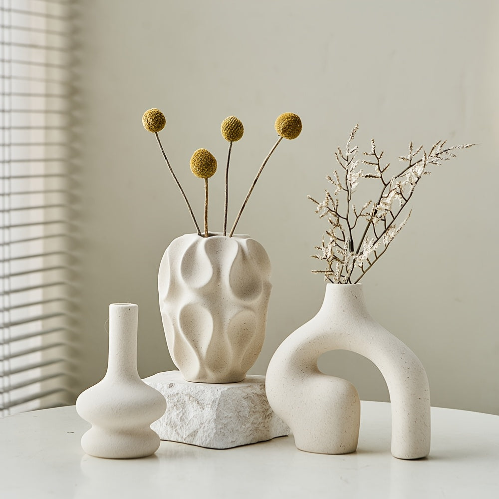 Elegante Zylinder-Vase aus Kunststoff mit Spiral-Design