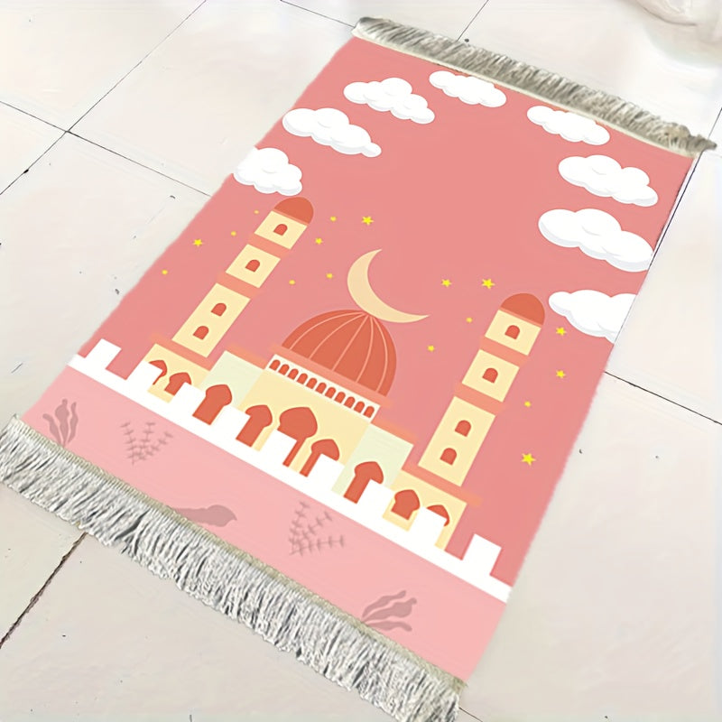 Tragbarer und Faltbarer Gebetsteppich (Pink)