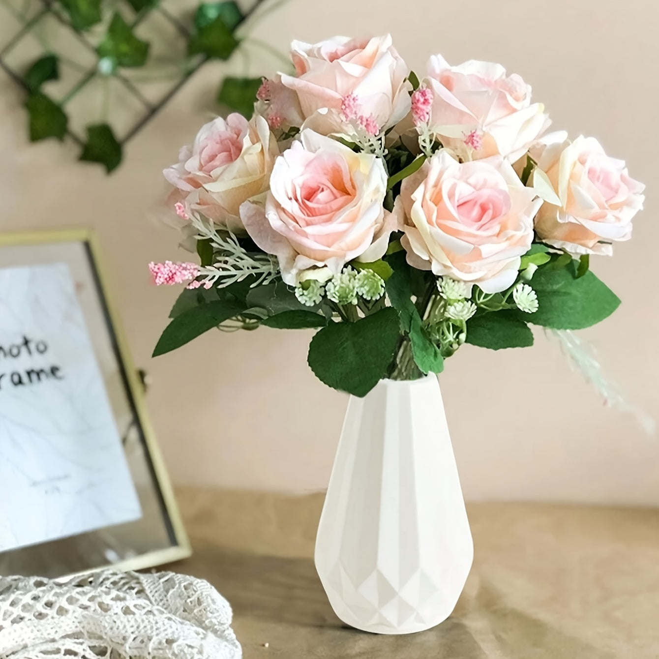 Elegante Zylindervase im Nordischen Stil (Imitation Keramik)