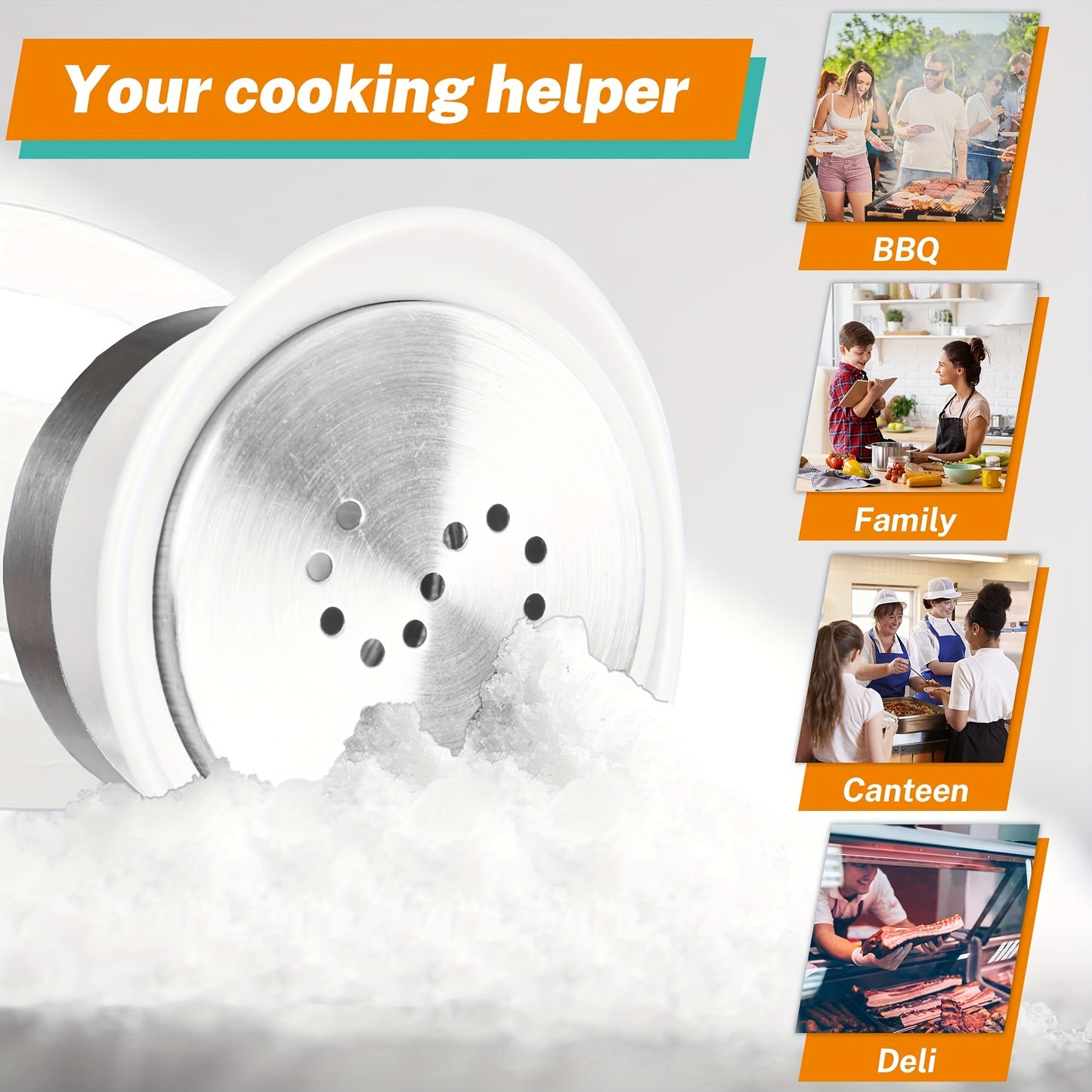 2er Set Salz- und Pfefferstreuer aus Glas mit Halterung