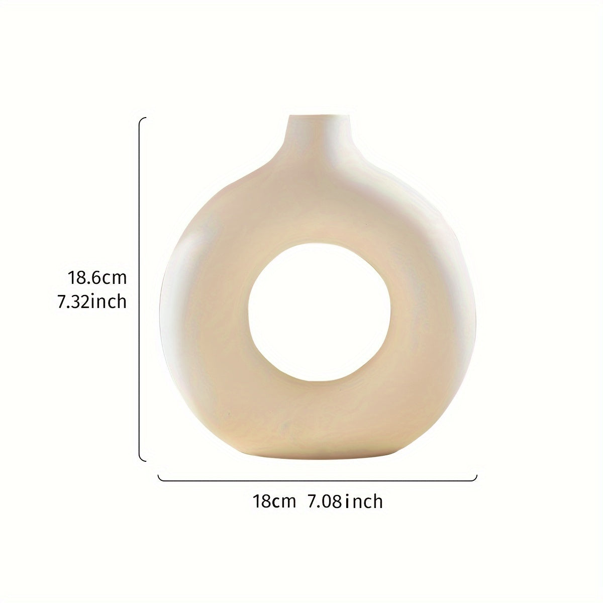 Klassische Zylinder-Vase aus Glas und Metall