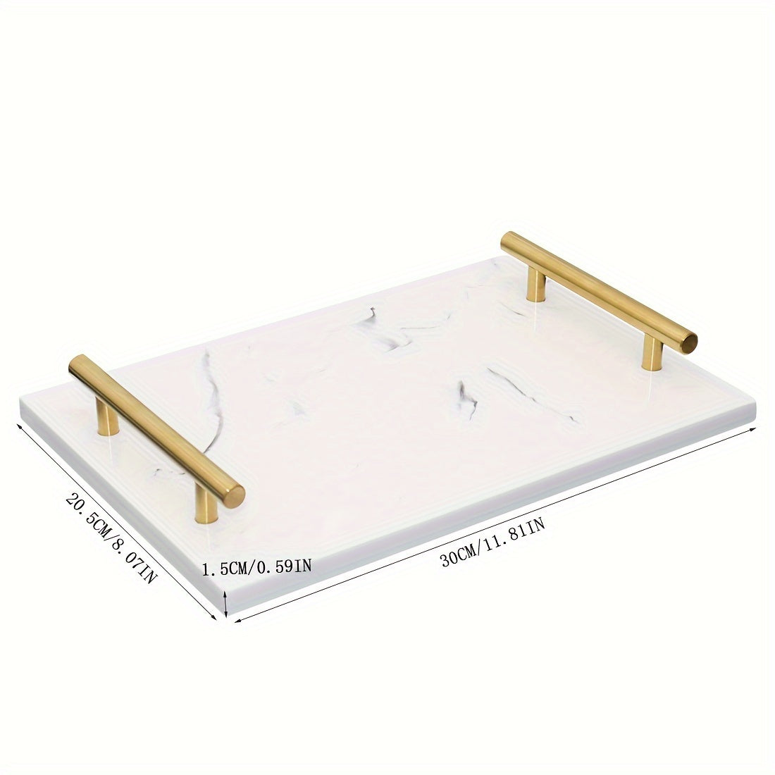 Mehrzweck-Ablage aus robustem Harz mit poliertem Finish