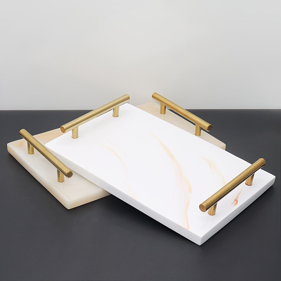 Mehrzweck-Ablage aus robustem Harz mit poliertem Finish