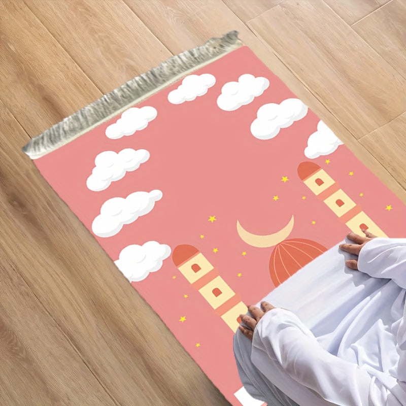 Tragbarer und Faltbarer Gebetsteppich (Pink)