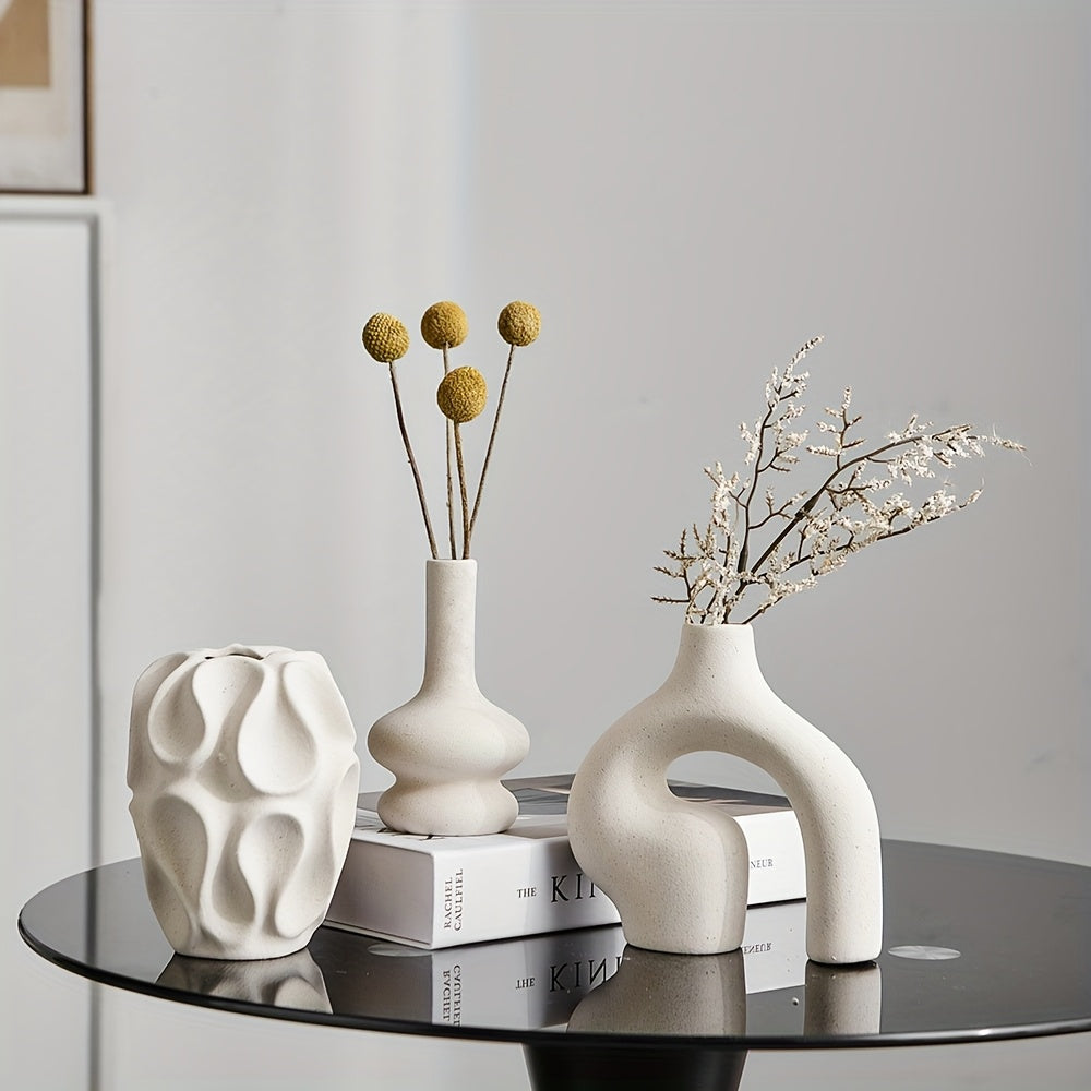 Elegante Zylinder-Vase aus Kunststoff mit Spiral-Design