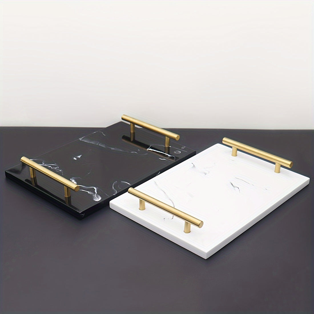 Mehrzweck-Ablage aus robustem Harz mit poliertem Finish