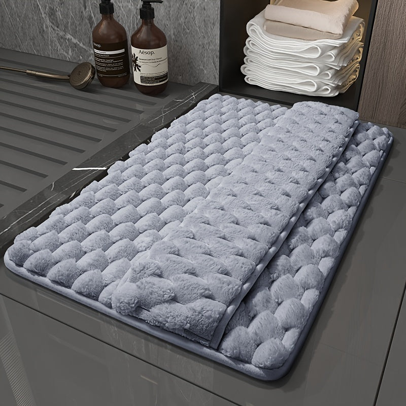 Memory Foam Badematte aus Flanell mit Langflor
