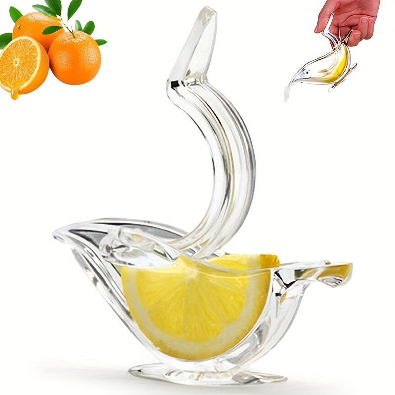 Kreative manuelle Zitruspresse in Vogelform