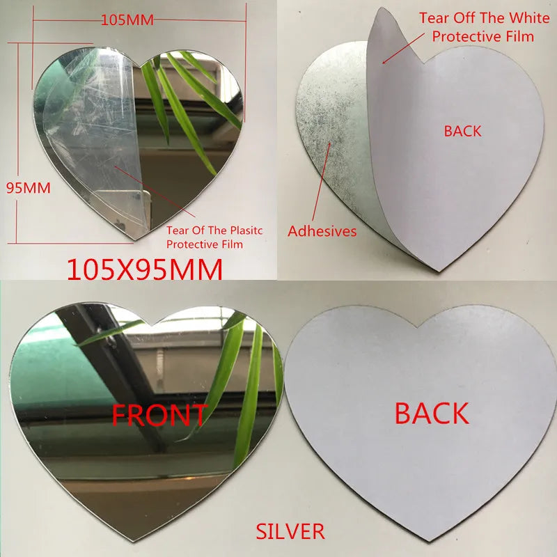 Selbstklebende Acryl-Spiegel-Wandsticker