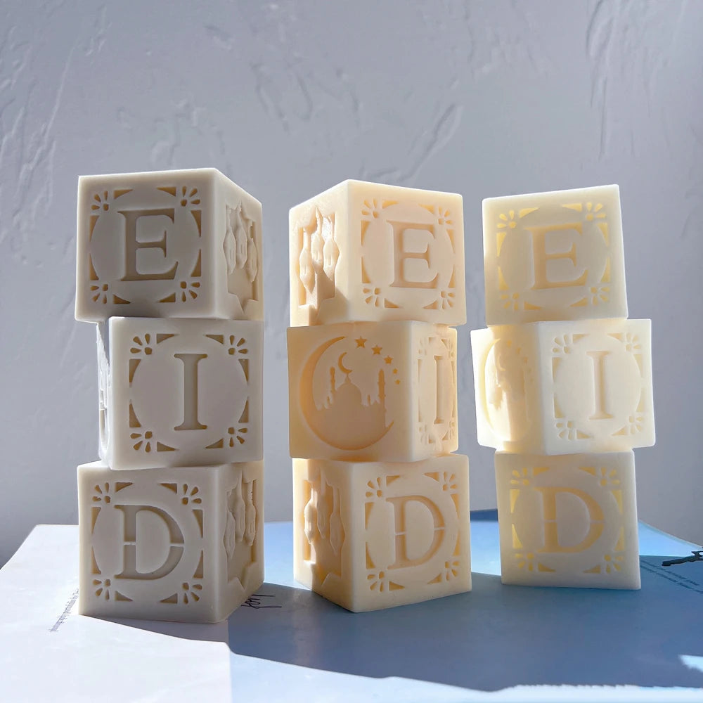 Wiederverwendbare Silikon-Gießform für Ramadan- und Eid-Kerzen