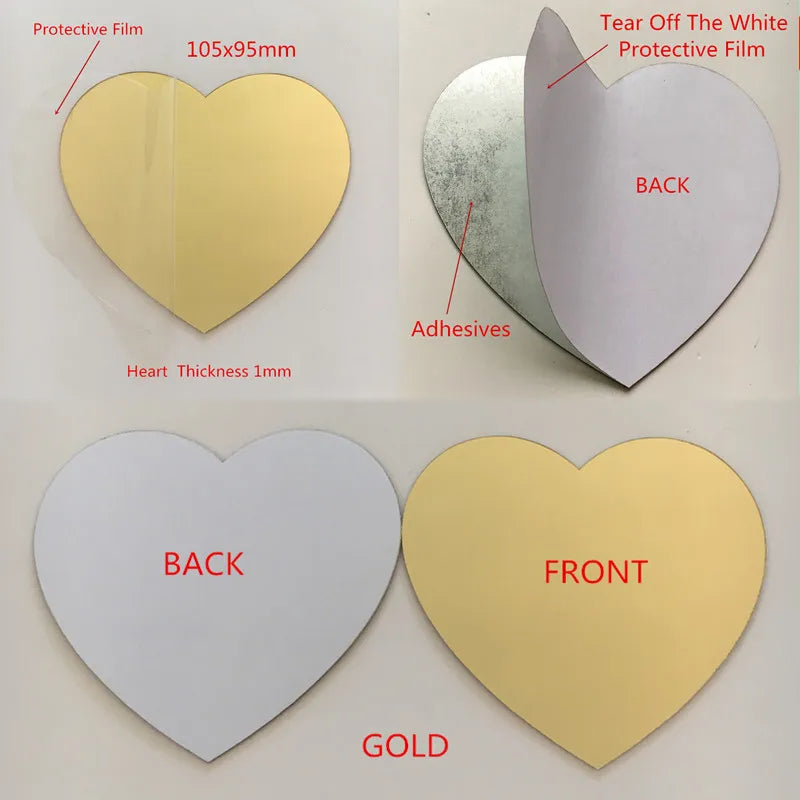 Selbstklebende Acryl-Spiegel-Wandsticker