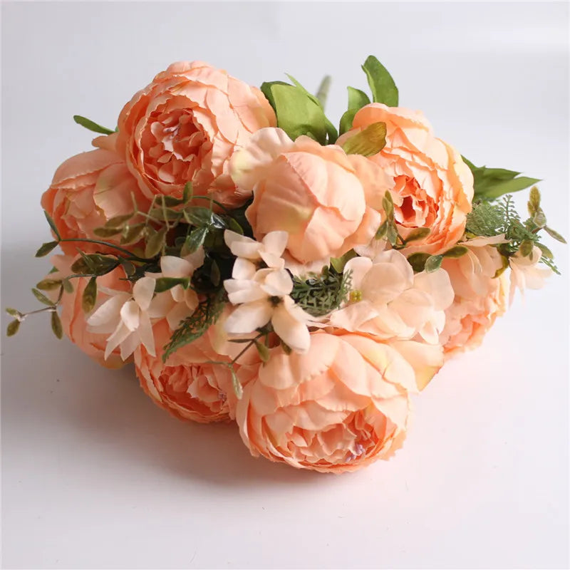 Seidenrosen-Bouquet im Europäischen Stil (Künstliche Blumen)