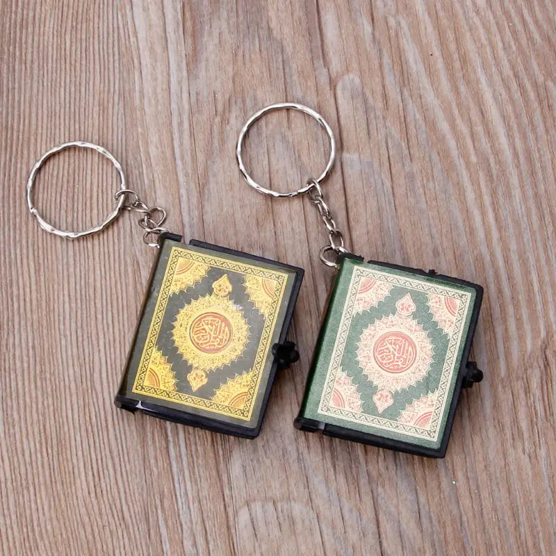 Mini Koran-Anhänger Schlüsselanhänger (Vintage Stil)