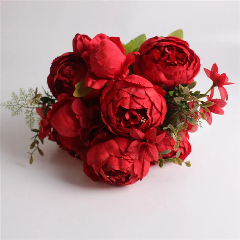 Seidenrosen-Bouquet im Europäischen Stil (Künstliche Blumen)