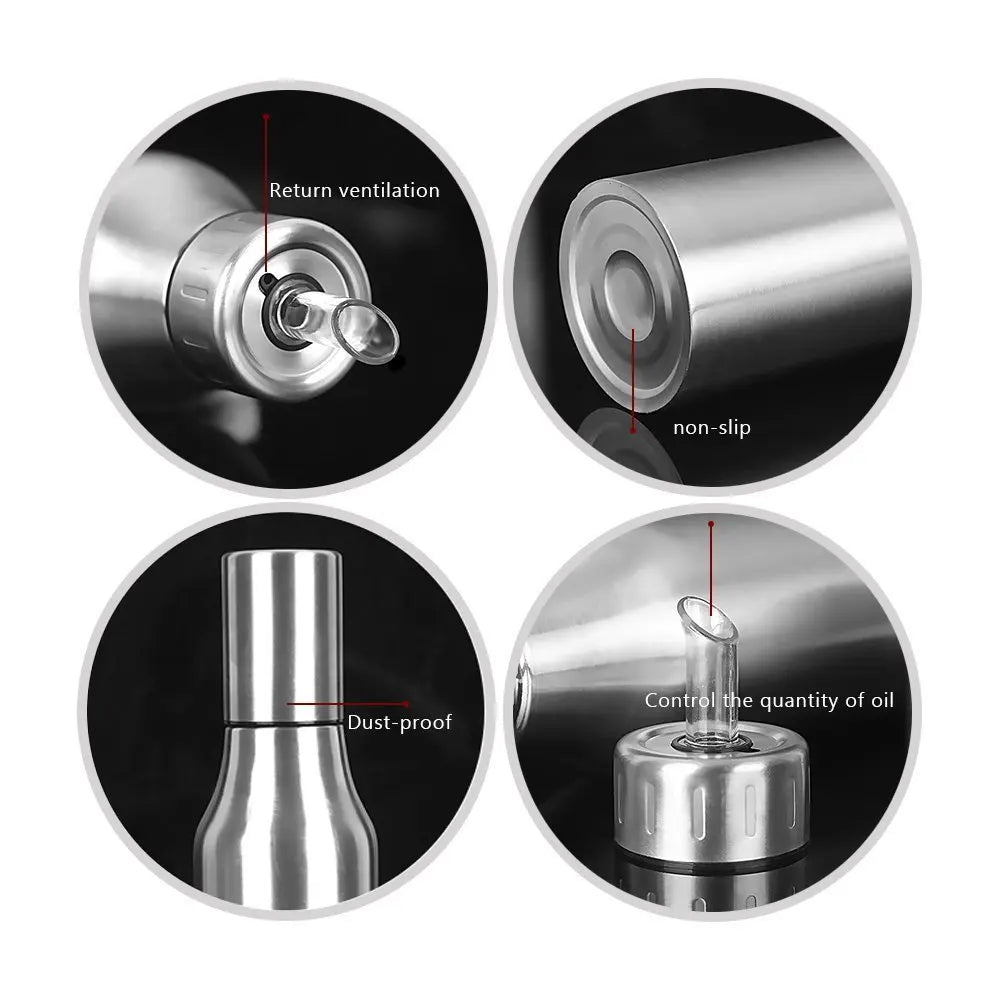 Hochwertige Edelstahl-Öl- und Essig-Dispenser