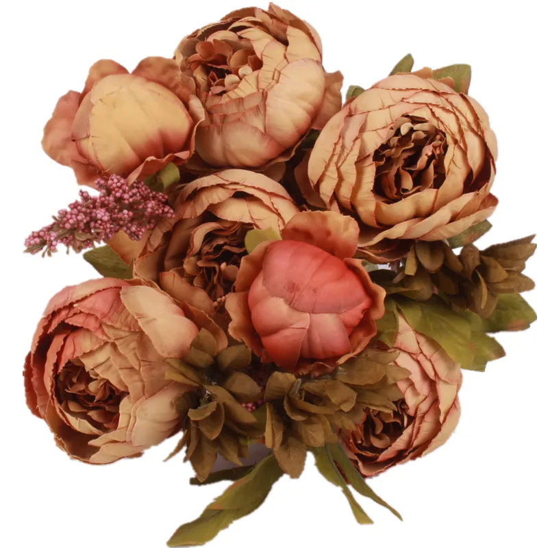 Seidenrosen-Bouquet im Europäischen Stil (Künstliche Blumen)