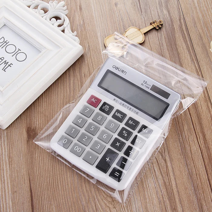 100er Set Transparente OPP-Beutel mit Selbstklebeverschluss