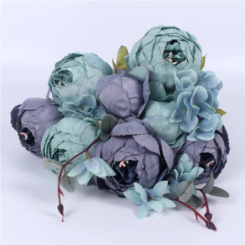 Seidenrosen-Bouquet im Europäischen Stil (Künstliche Blumen)