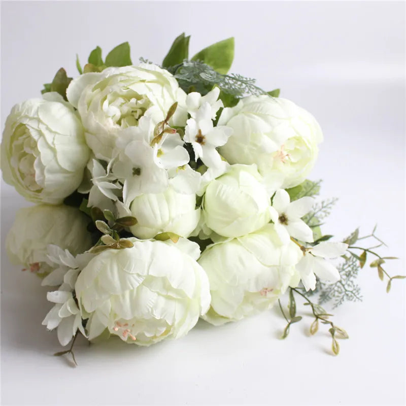 Seidenrosen-Bouquet im Europäischen Stil (Künstliche Blumen)