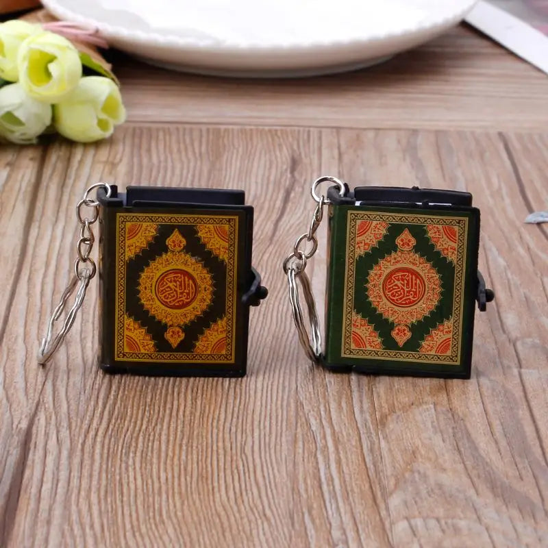 Mini Koran-Anhänger Schlüsselanhänger (Vintage Stil)