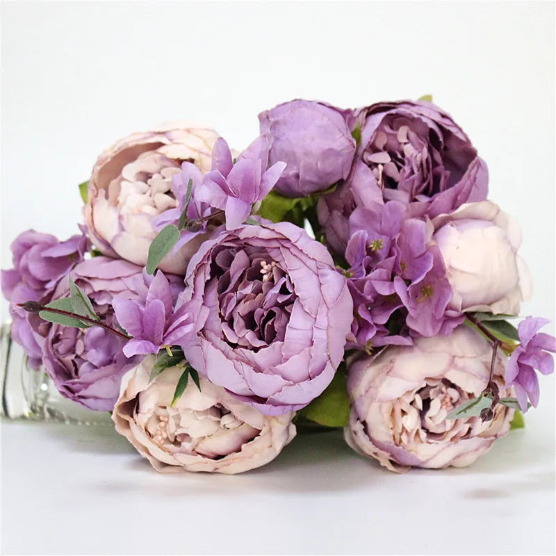 Seidenrosen-Bouquet im Europäischen Stil (Künstliche Blumen)