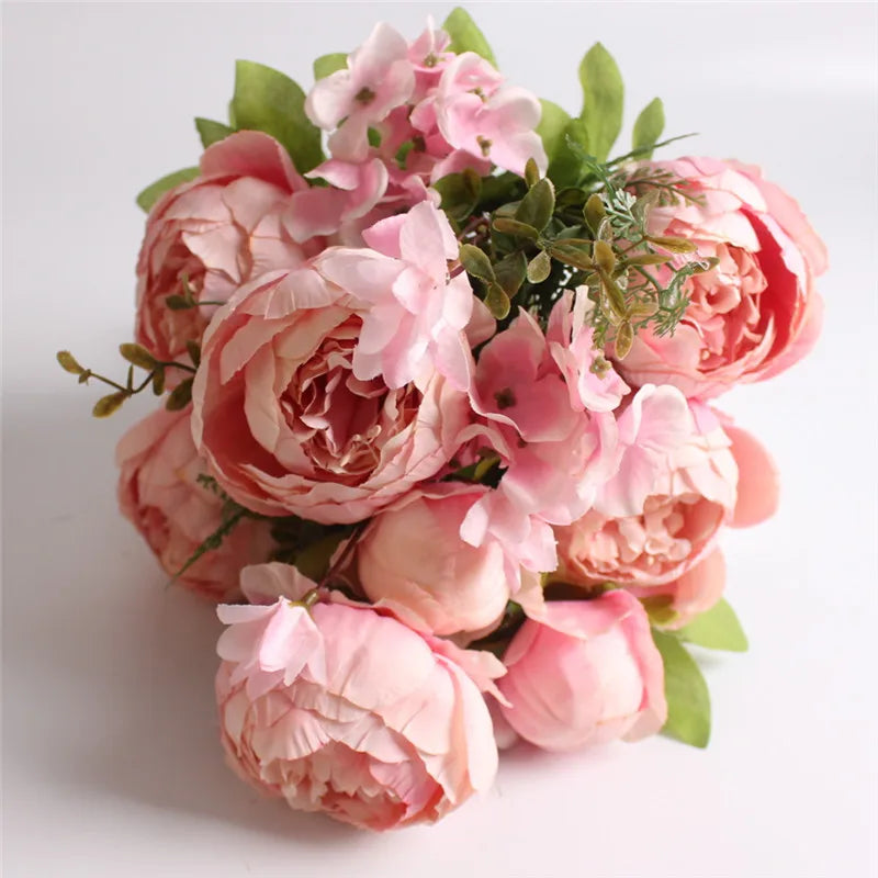 Seidenrosen-Bouquet im Europäischen Stil (Künstliche Blumen)