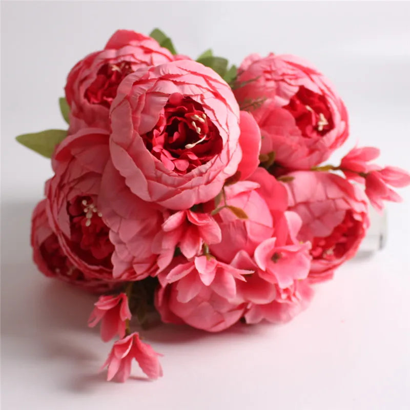 Seidenrosen-Bouquet im Europäischen Stil (Künstliche Blumen)