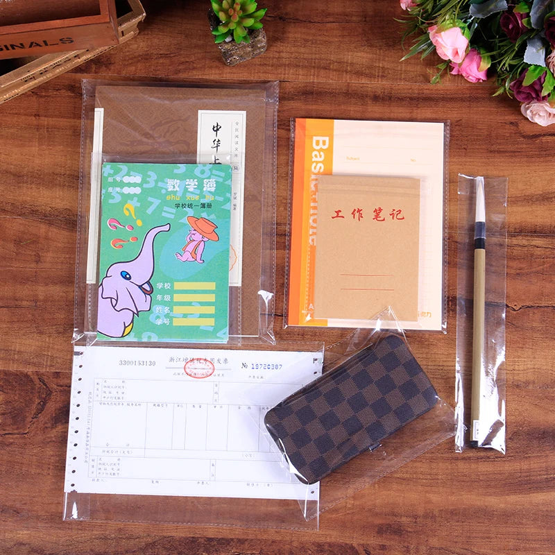 100er Set Transparente OPP-Beutel mit Selbstklebeverschluss