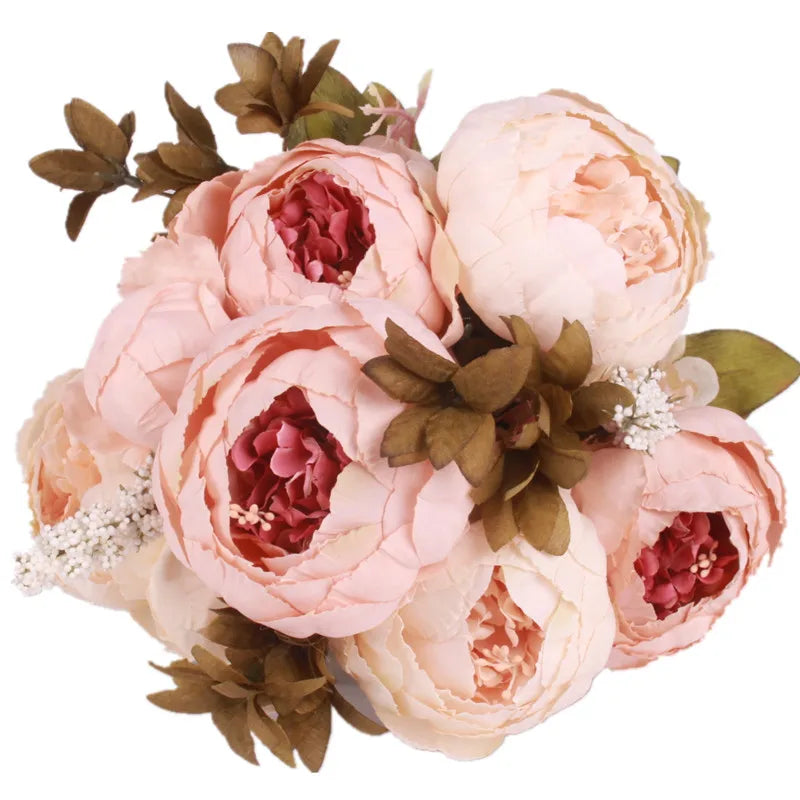 Seidenrosen-Bouquet im Europäischen Stil (Künstliche Blumen)