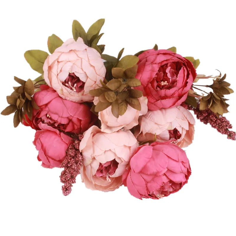 Seidenrosen-Bouquet im Europäischen Stil (Künstliche Blumen)