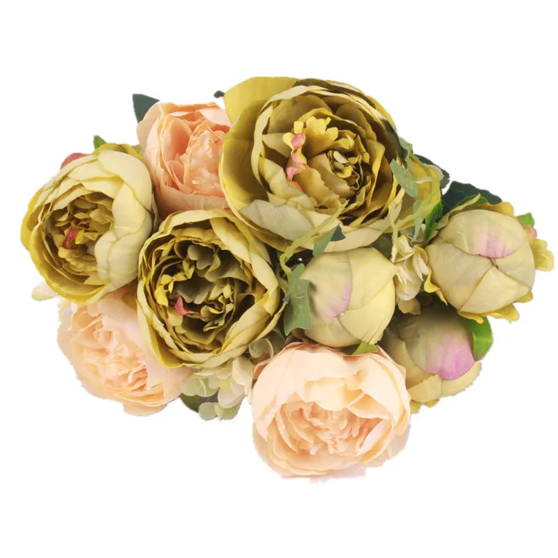 Seidenrosen-Bouquet im Europäischen Stil (Künstliche Blumen)