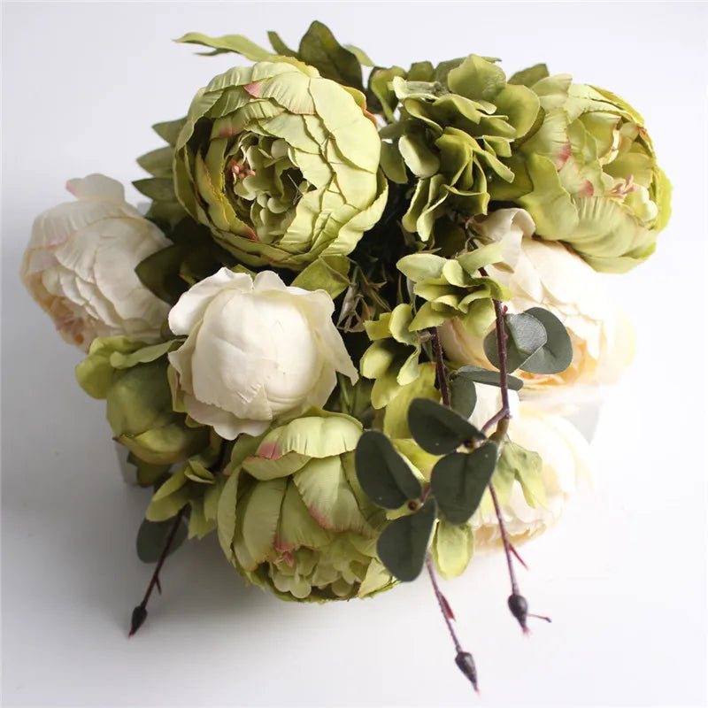 Seidenrosen-Bouquet im Europäischen Stil (Künstliche Blumen)