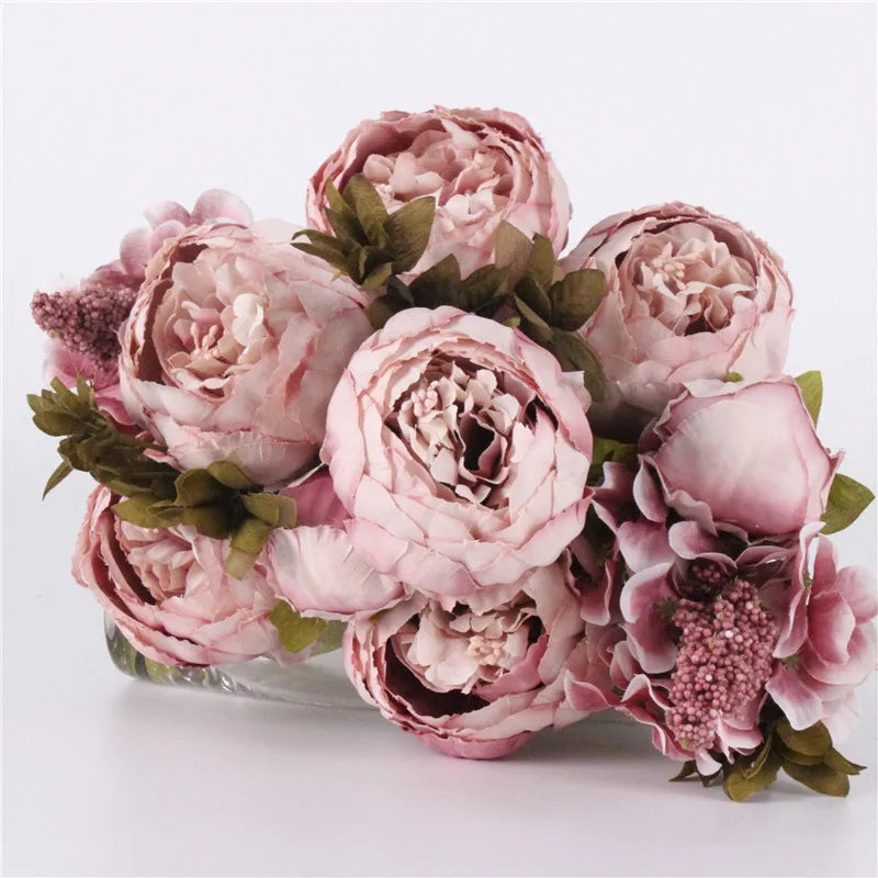 Seidenrosen-Bouquet im Europäischen Stil (Künstliche Blumen)